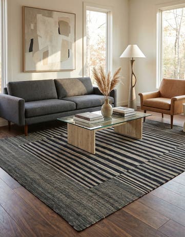 5' 10 x 7' 8 Hand Woven Kilim Modern Wool Rug
