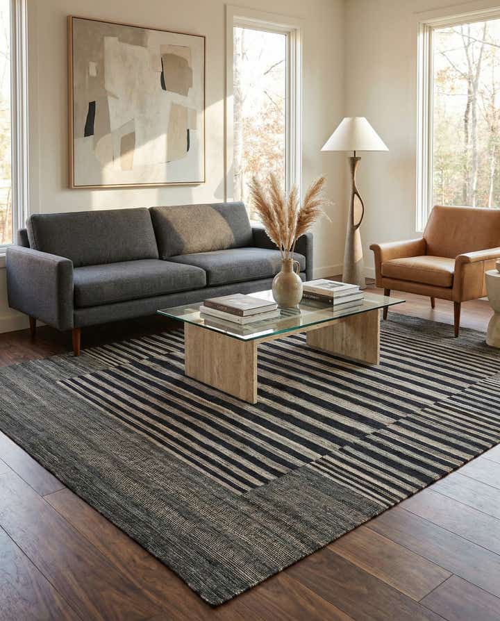 5' 10 x 7' 8 Hand Woven Kilim Modern Wool Rug