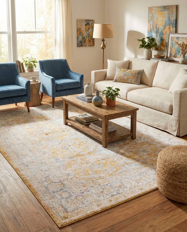 Detail image of 8' 4 x 12' Washable Timeless Rug