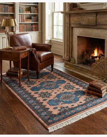 3' 3 x 4' 10 Hand Knotted Bokhara Oriental Wool Rug