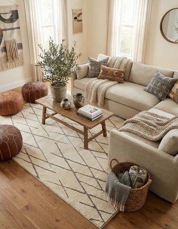 6' 1 x 9' Atlas Moroccan Wool Rug