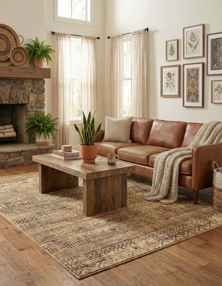 Detail image of 7' 10 x 10' Saturn Rug