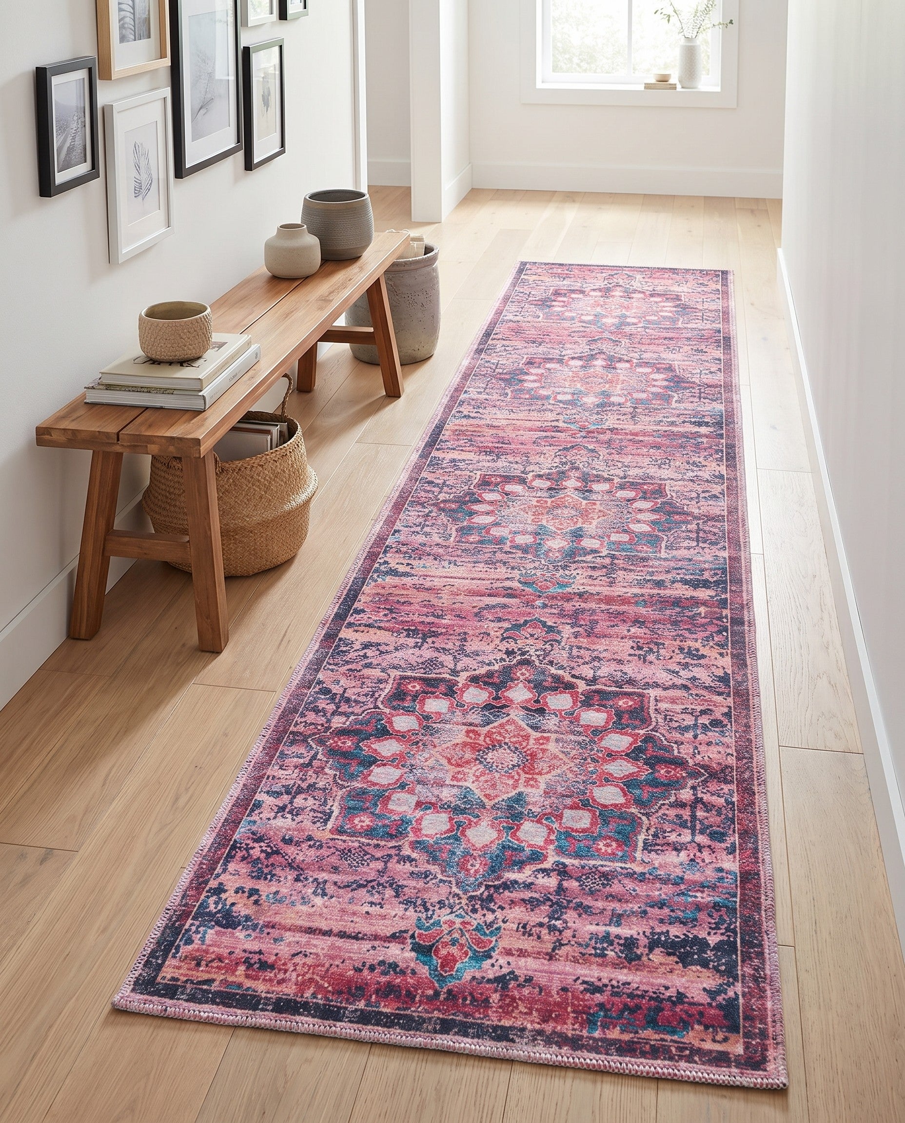 2' x 13' Washable Renaissance Runner Rug