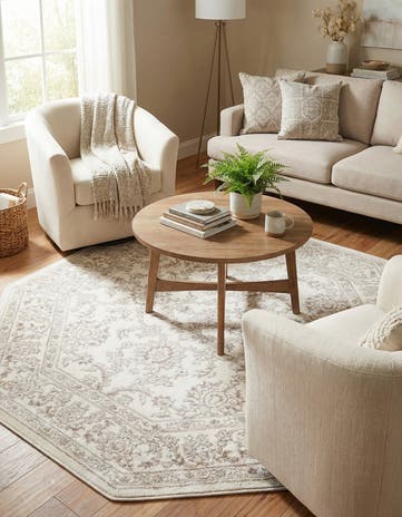5' 3 x 5' 3 Charlotte Octagon Rug