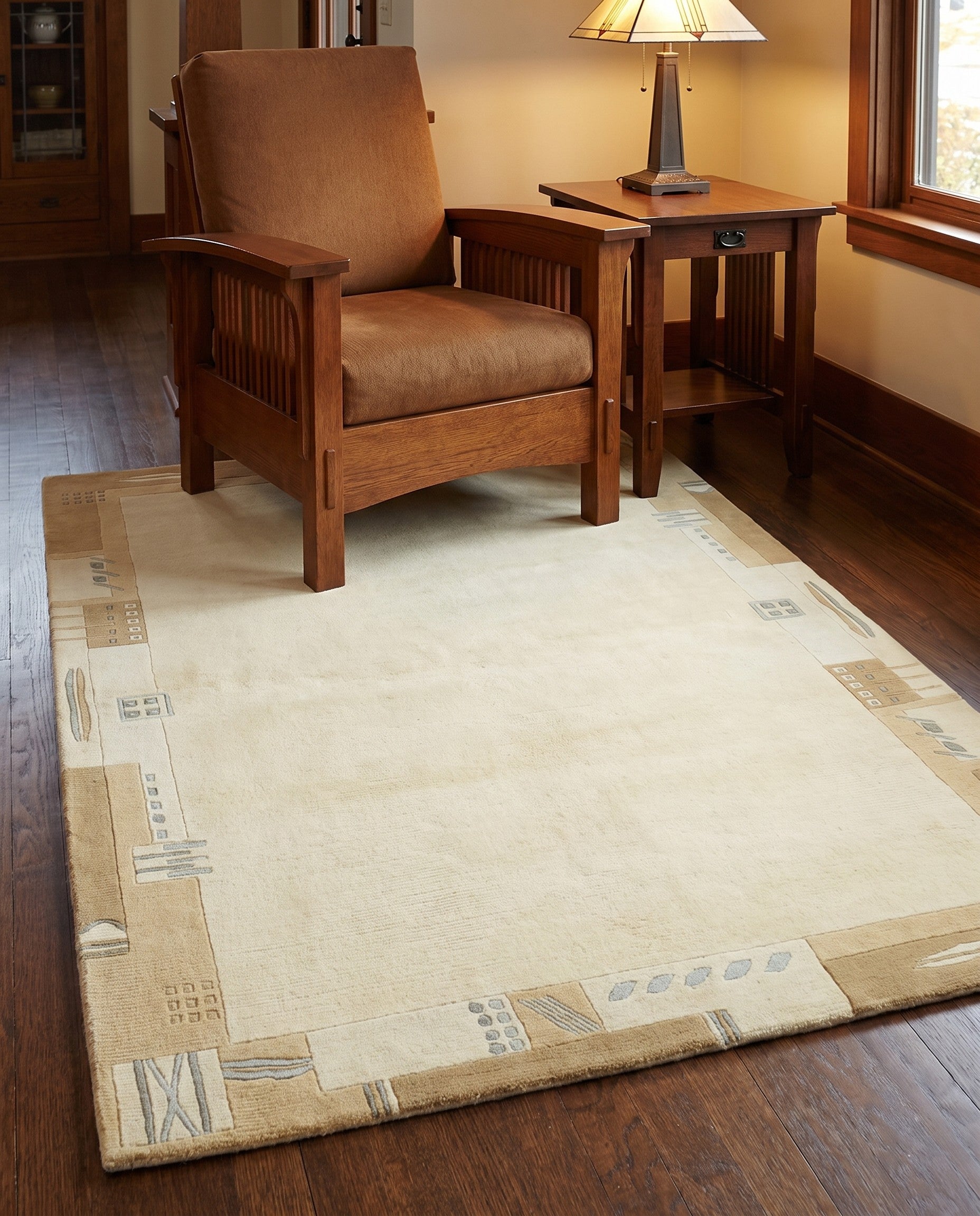 4' x 5' 10 Hand Knotted Nepal Wool Rug