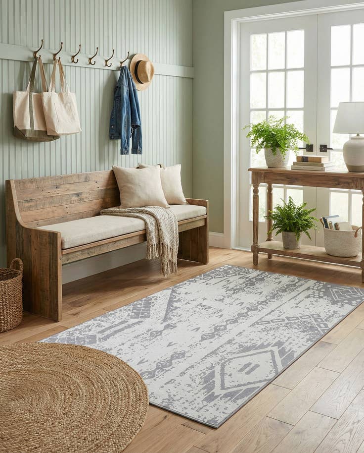 Detail image of 5' 3 x 7' 7 Washable Timeless Rug