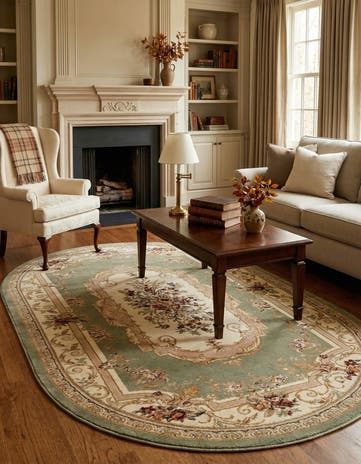 5' 3 x 8' Chateau Oval Rug