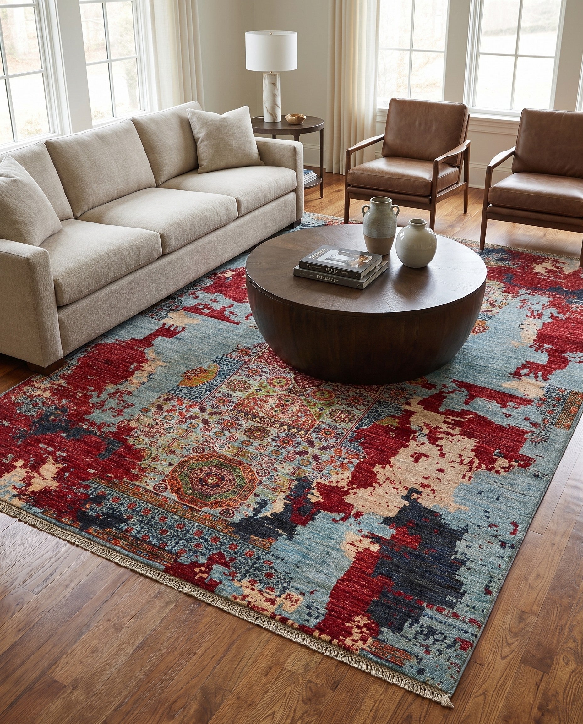 5' 10 x 8' Hand Knotted Mamluk Ziegler Rug