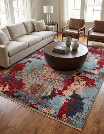 5' 10 x 8' Hand Knotted Mamluk Ziegler Rug
