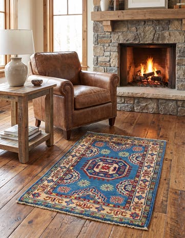 2' x 3' Hand Knotted Kazak Rug