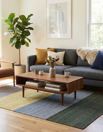5' x 7' 10 Hand Woven Kilim Modern Wool Rug