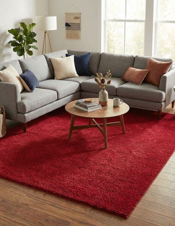 8' x 10' Solid Frieze Rug