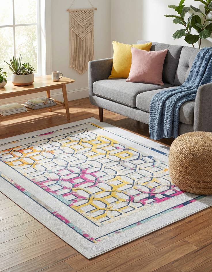 Detail image of 5' 3 x 7' 7  Washable  Indoor / Outdoor Rug