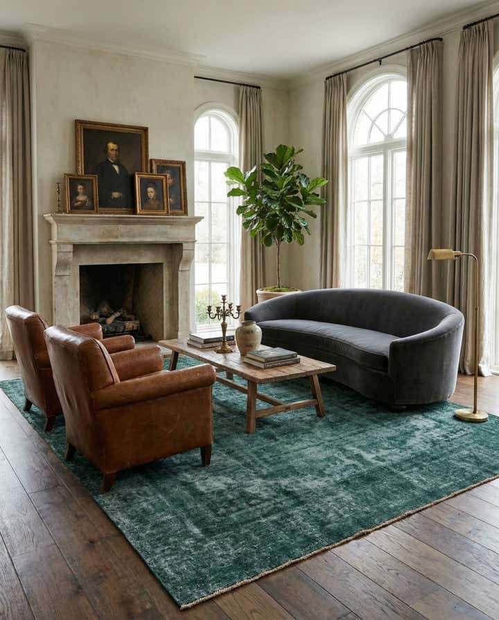 9' 6 x 12' 4 Hand Knotted Ultra Vintage Persian Wool Rug