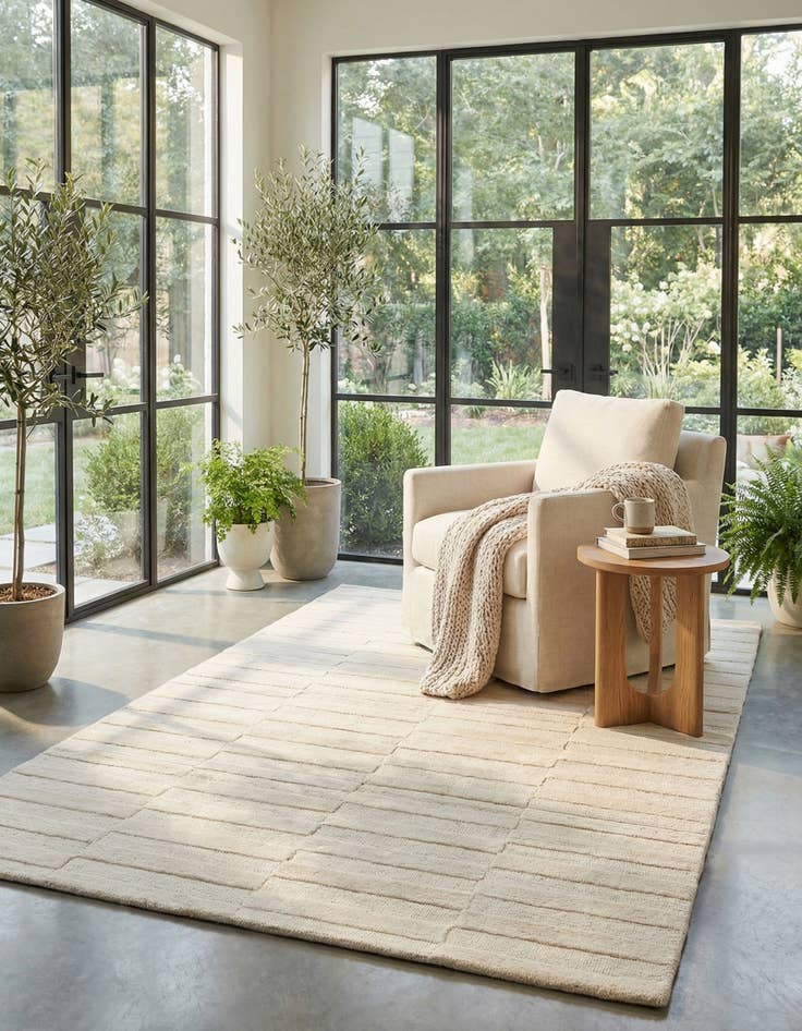 Detail image of 5' 1 x 7' 11 Luna Wool Rug