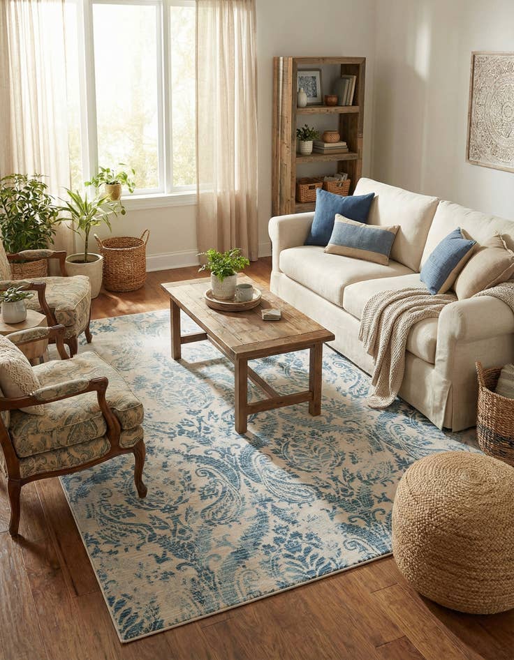 Detail image of  7' 10 x 7' 10 Victoria Square Rug