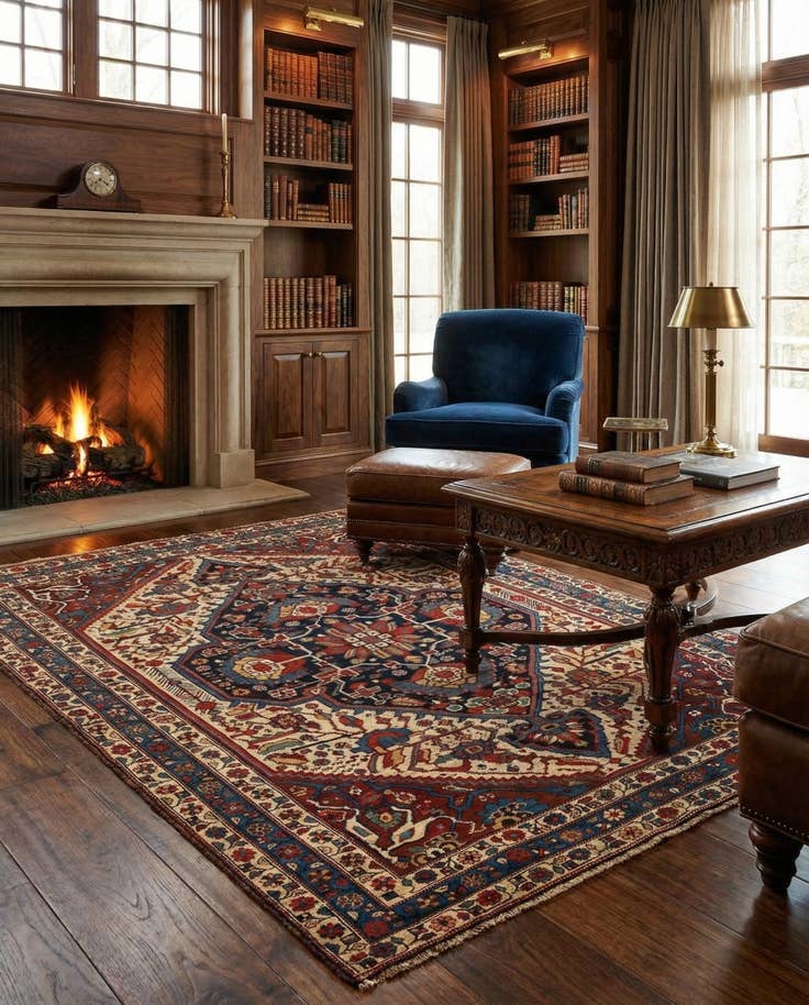 Detail image of 4' 11 x 6' 7 Hamedan Rug