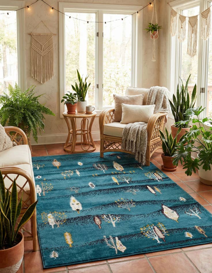 Detail image of 4' 1 x 6' 1 Laguna Rug