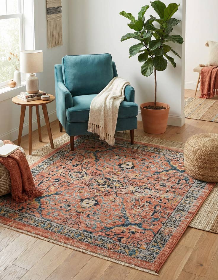 Detail image of 3' 3 x 3' 3 Lola Square Rug