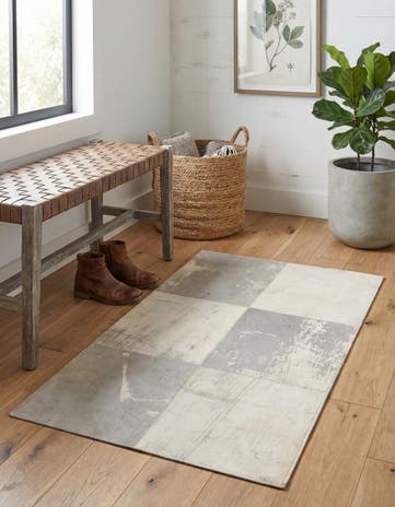 2' x 3' Cowhide Leather Rug