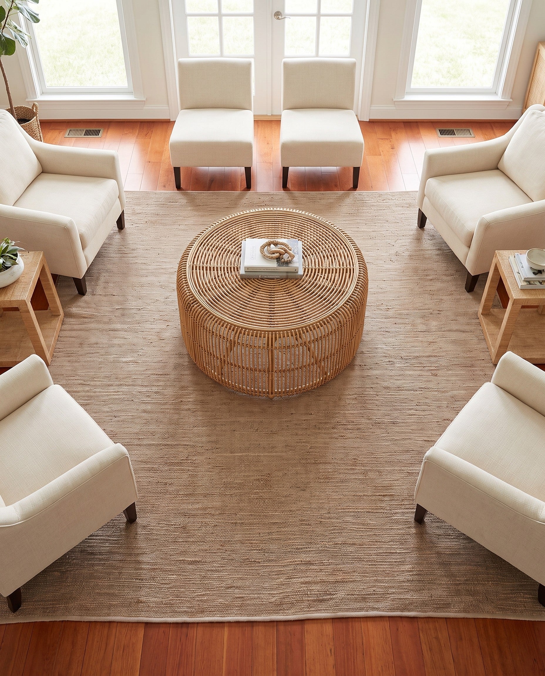 10' x 10' Hand Woven Laurel Handwoven Jute Square Rug