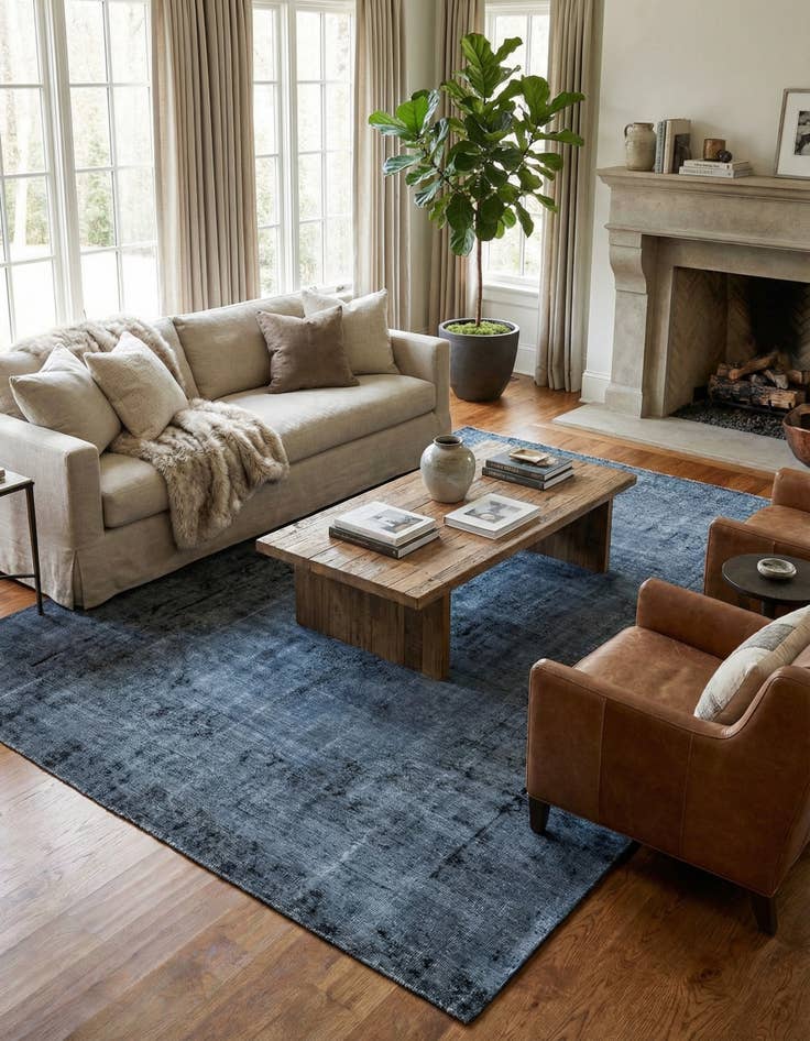 Detail image of  9' 3 x 12' 9  Hand Knotted Ultra Vintage Persian Wool Rug