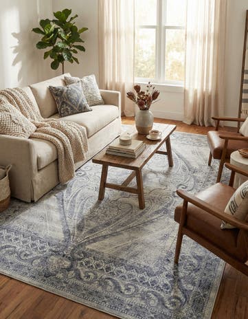 Dark Blue Eliza Rug