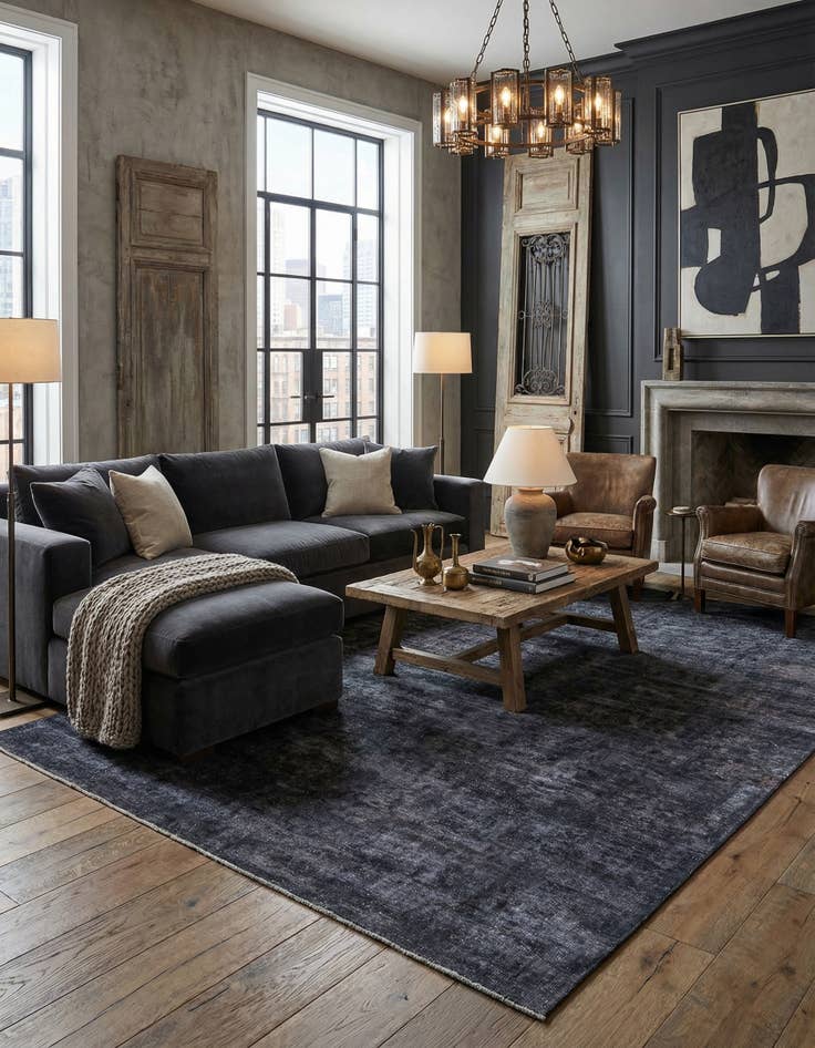 Detail image of 9' 9 x 13' 1  Hand Knotted Ultra Vintage Persian Wool Rug