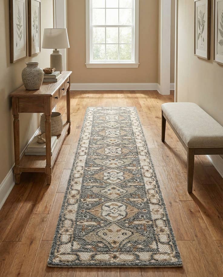 Detail image of 2' 7 x 12' Hand Knotted Sultan Signature Runner Rug