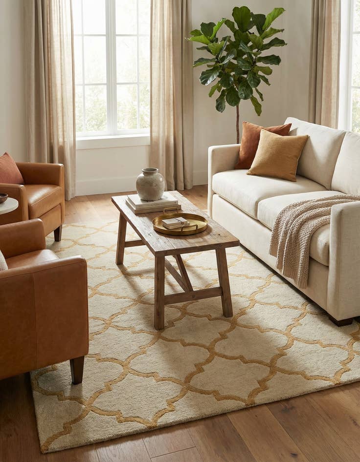 Detail image of 5' 1 x 8' Luna Wool Rug