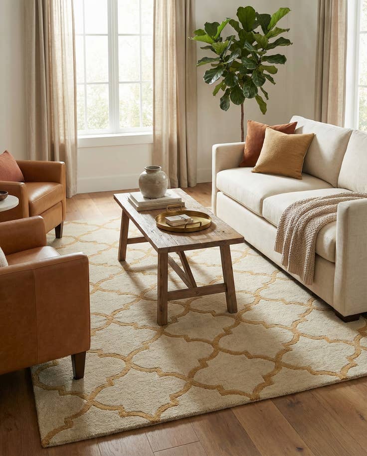Detail image of 5' 1 x 8' Luna Wool Rug