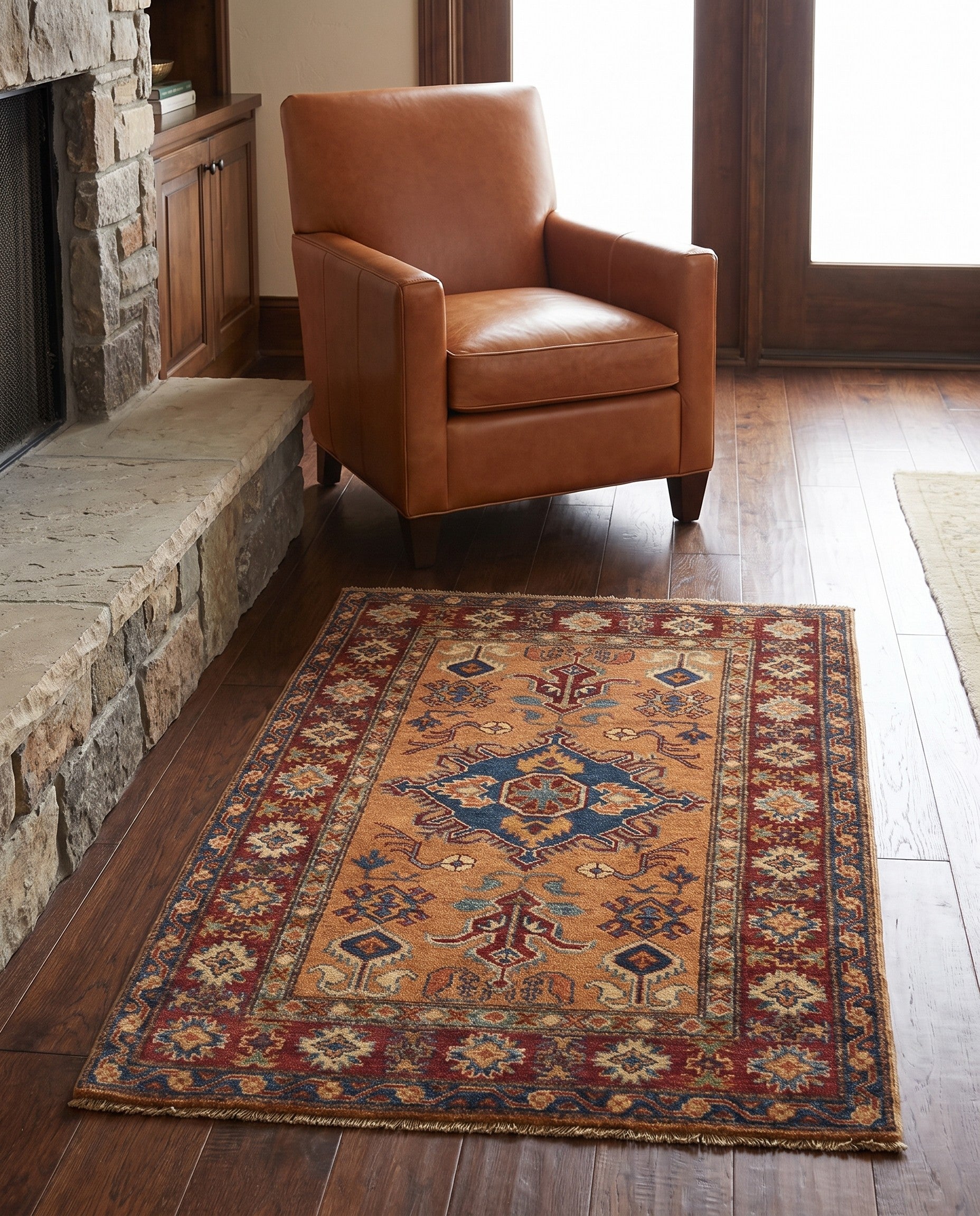 2' 9 x 4' 1 Hand Knotted Kazak Rug