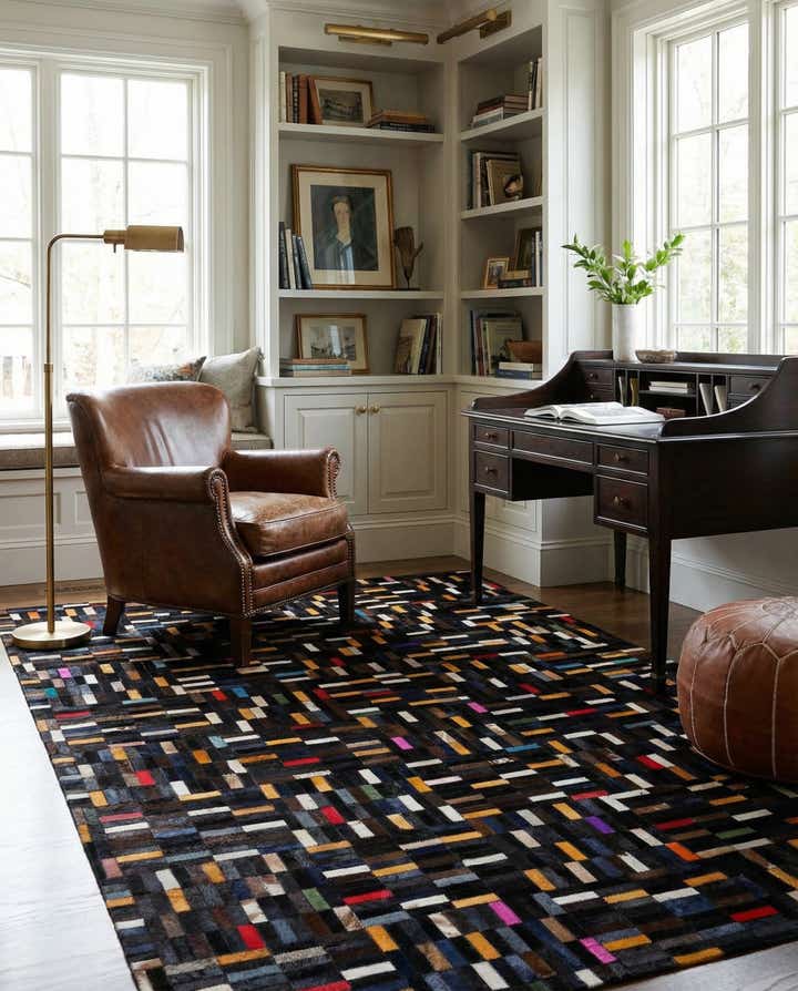 5' 1 x 8' Cowhide - Patchwork Rug