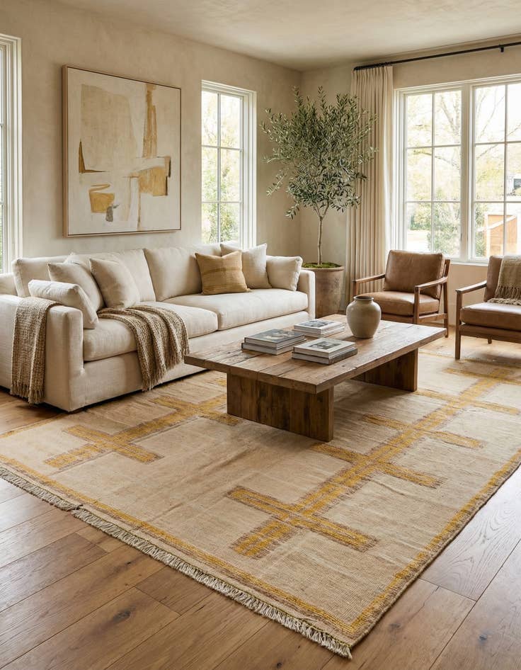 Detail image of 7' 5 x 10' 6  Hand Knotted Darya Wool Rug