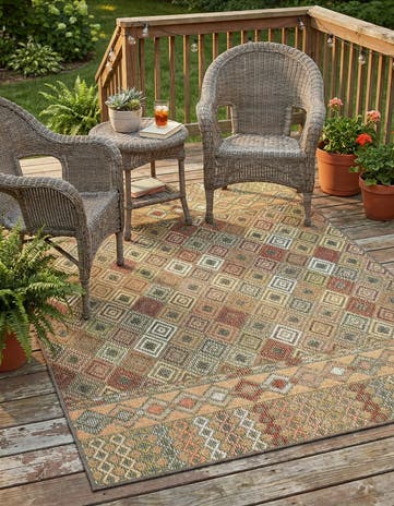 4' x 6' Easy-Clean Baja Indoor / Outdoor Rug