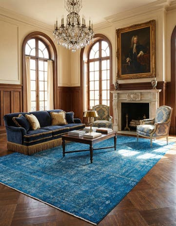 9' 4 x 12' 10 Vintage Royal Wool Rug