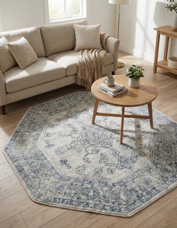 Gray Newport Octagon Rug