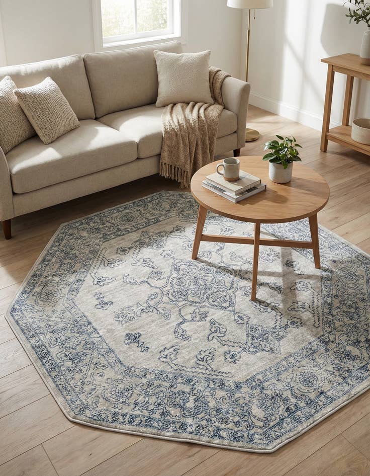 Detail image of 4' x 4' Newport Octagon Rug