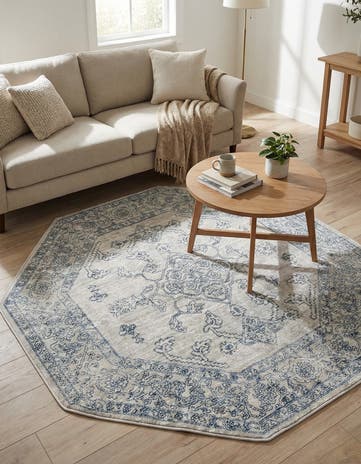 Gray Newport Octagon Rug