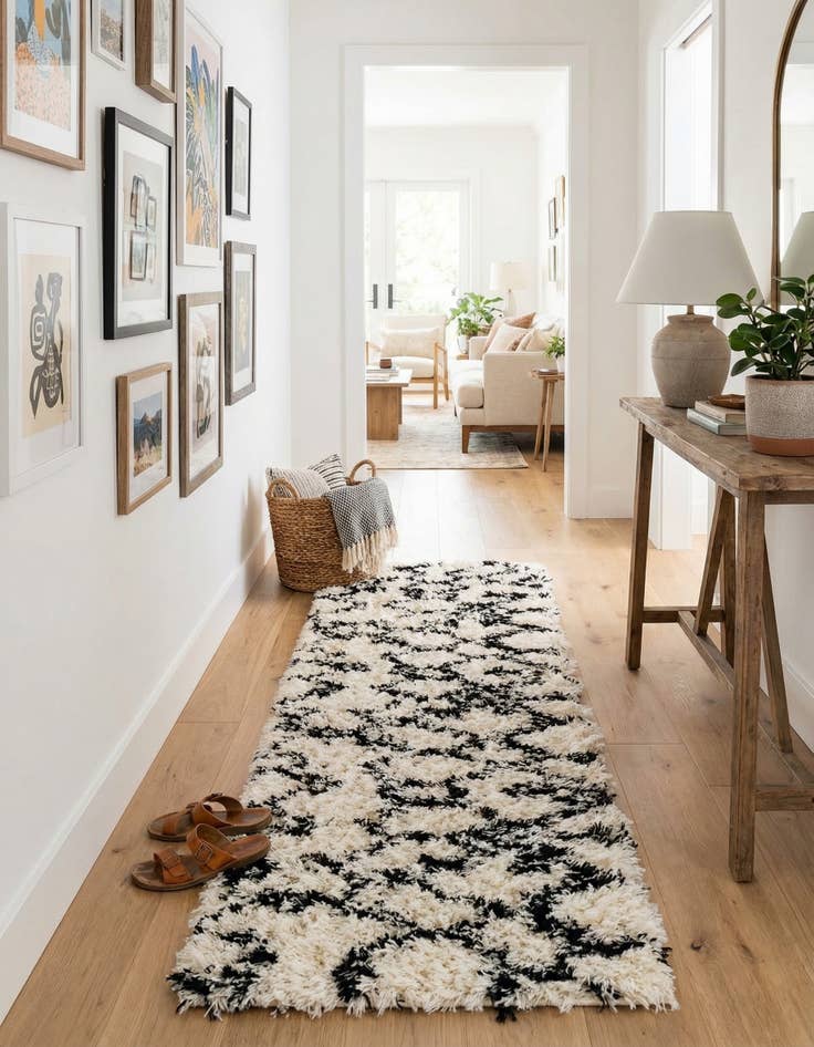Detail image of 2' x 6' Infinity Shag Runner Rug