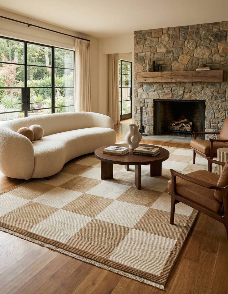 Detail image of  8' 1 x 11' 5  Hand Knotted Darya Wool Rug