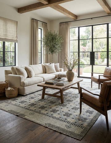 8' 8 x 12' Hand Knotted Darya Wool Rug