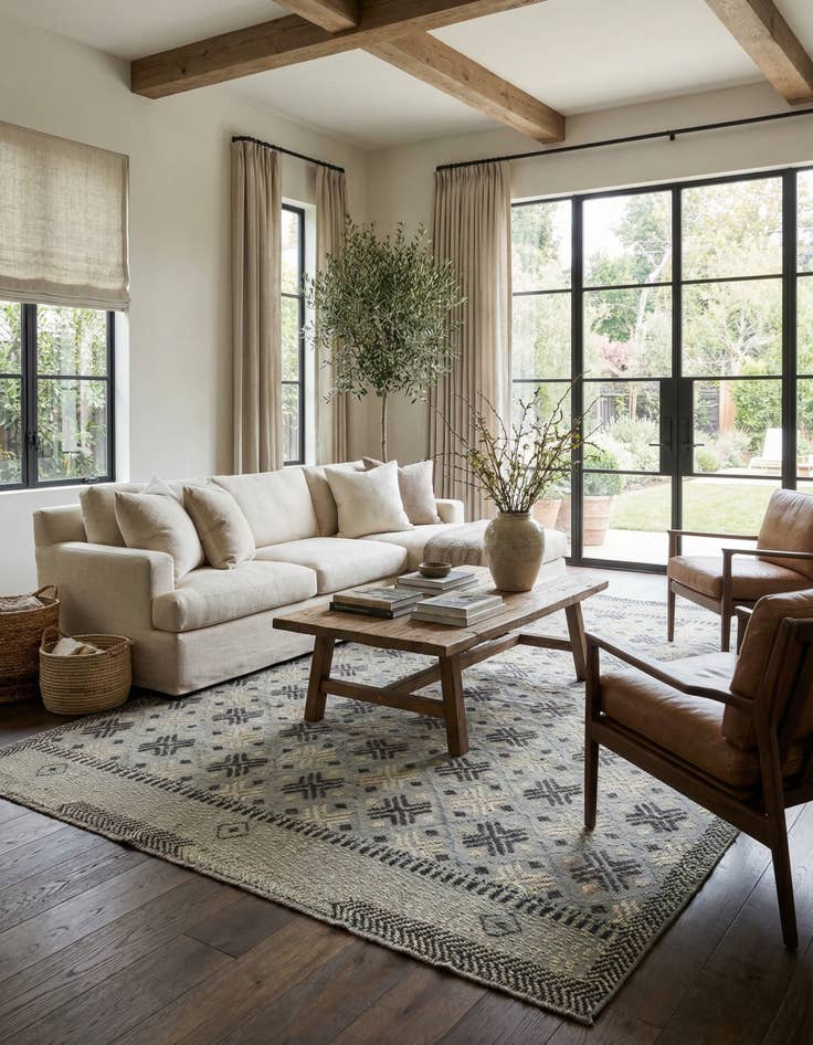 Detail image of  8' 8 x 12'  Hand Knotted Darya Wool Rug