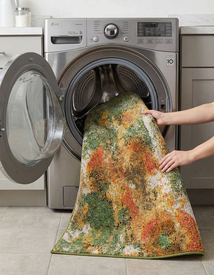 Detail image of 2' x 3'  Washable Haerfest Rug