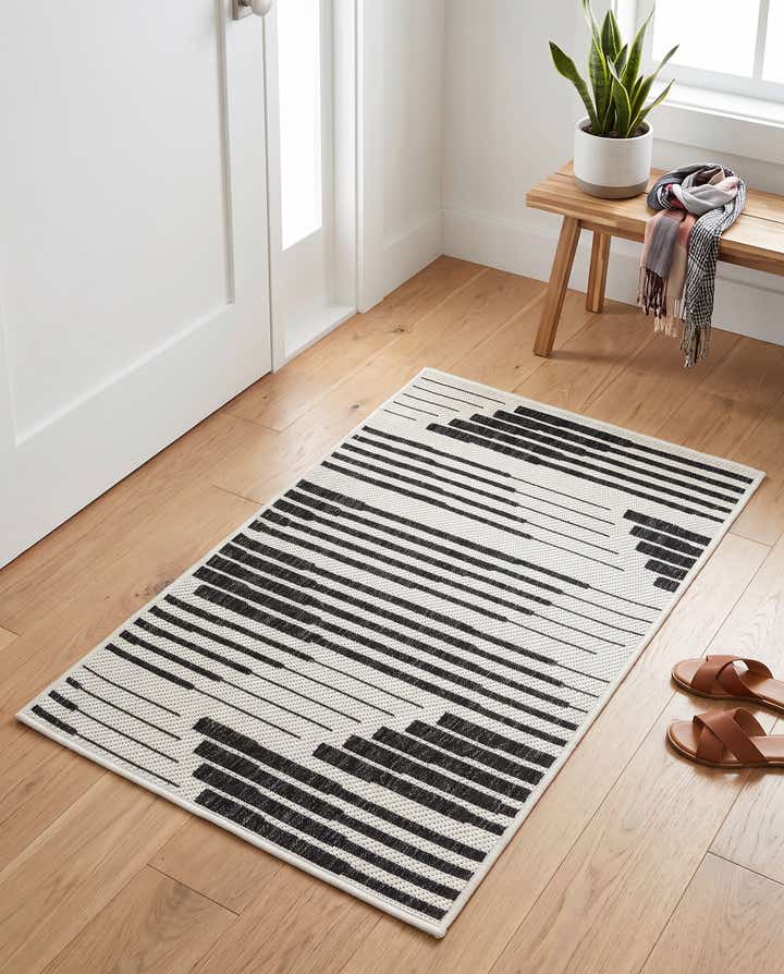 2' x 3' Easy-Clean Modern Indoor / Outdoor Rug