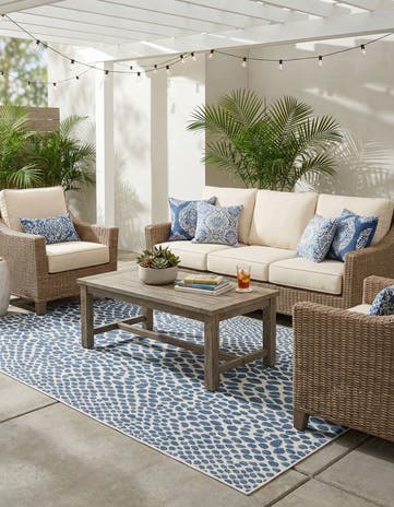 6' x 9' Easy-Clean Jill Zarin Cape Town Indoor / Outdoor Rug