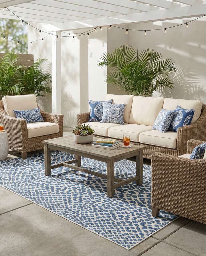 6' x 9' Easy-Clean Jill Zarin Cape Town Indoor / Outdoor Rug