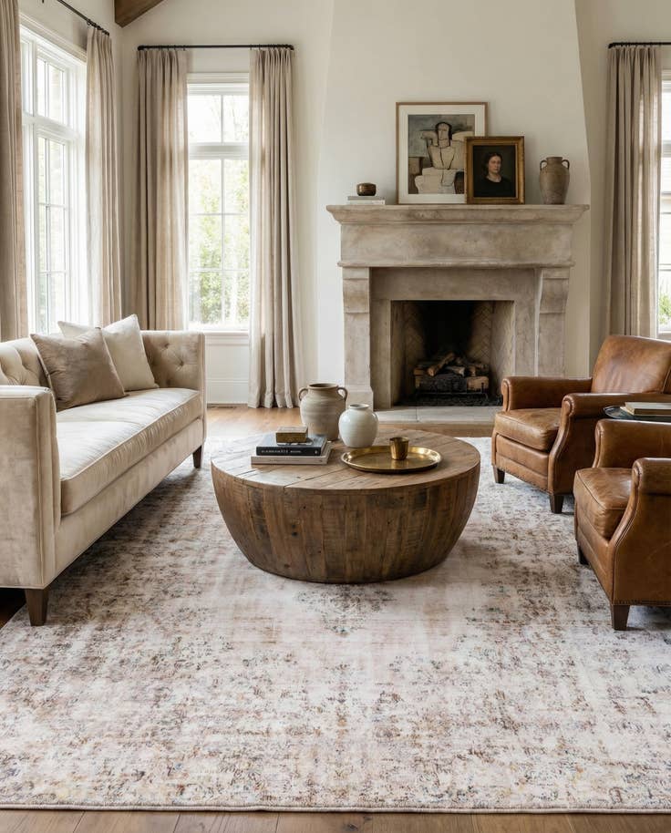 Detail image of 8' 6 x 12' 4 Hand Knotted Ultra Vintage Persian Wool Rug