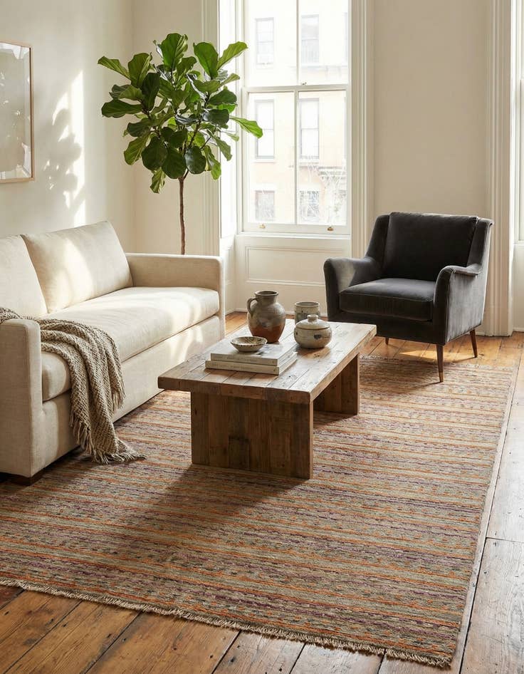 Detail image of 5' 10 x 8' 2  Hand Knotted Darya Wool Rug