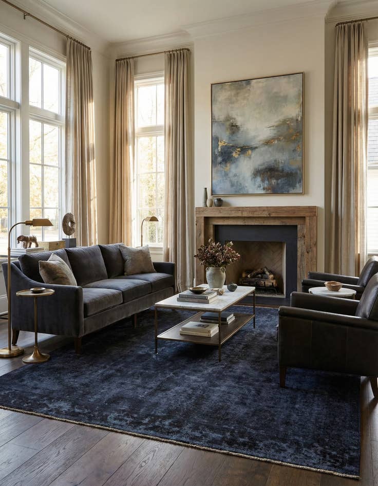 Detail image of 9' 1 x 12' 8  Hand Knotted Ultra Vintage Persian Wool Rug